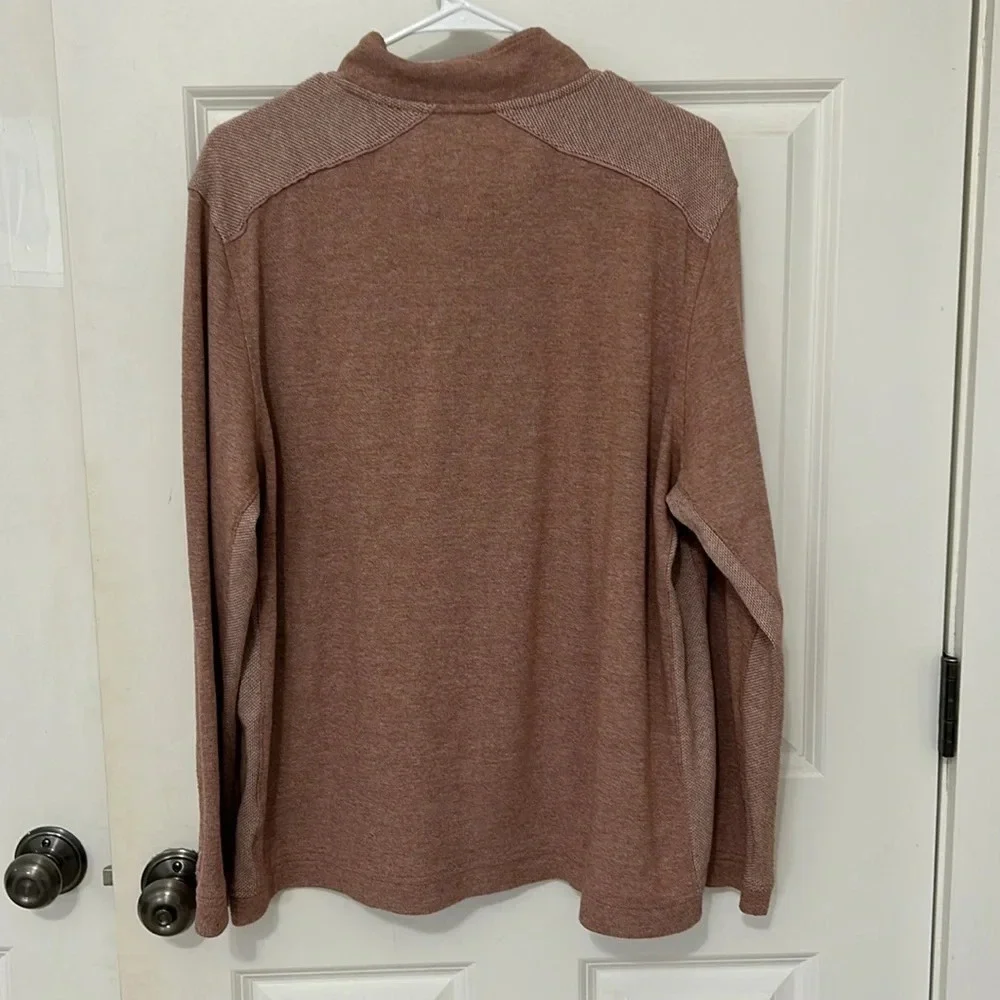 Johnston and Murphy quarter zip pullover size XL maroon red long sleeve pullover